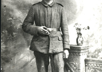 Józef Kaźmierczak w mundurze pruskim 1918 r.