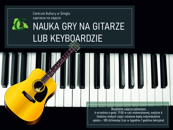 Nauka gry na gitarze lub keyboardzie