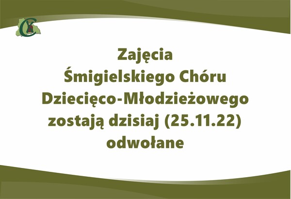 Zajęcia odwołane