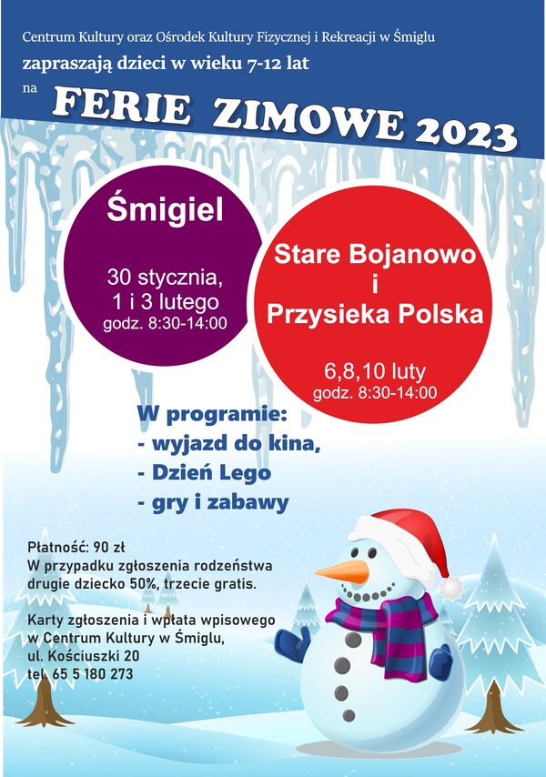 Ferie Zimowe 2023