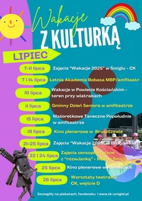 Wakacje z Kulturką - lipiec