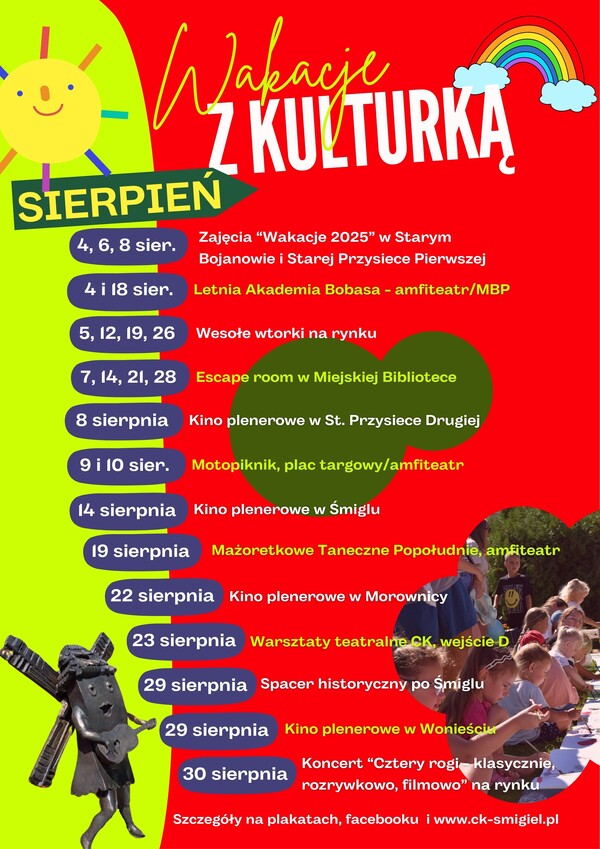 Wakacje z Kulturką - sierpień