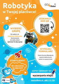 Nabór na zajęcia Robotyki